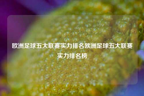 欧洲足球五大联赛实力排名欧洲足球五大联赛实力排名榜