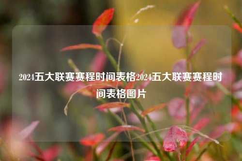 2024五大联赛赛程时间表格2024五大联赛赛程时间表格图片