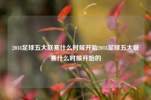 2018足球五大联赛什么时候开始2018足球五大联赛什么时候开始的